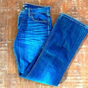 Lucky Brand 227 Slim Boot Bootcut Jeans Button Zipper 33x34